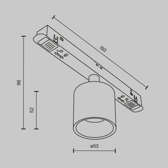 Maytoni Lampada da Binario Alfa S Exility