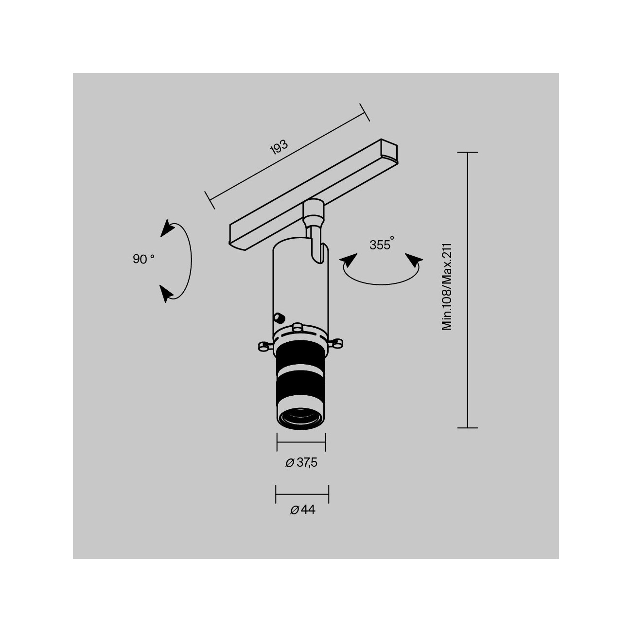 Maytoni Track lamp Basis Rot Unity 2700-6000K