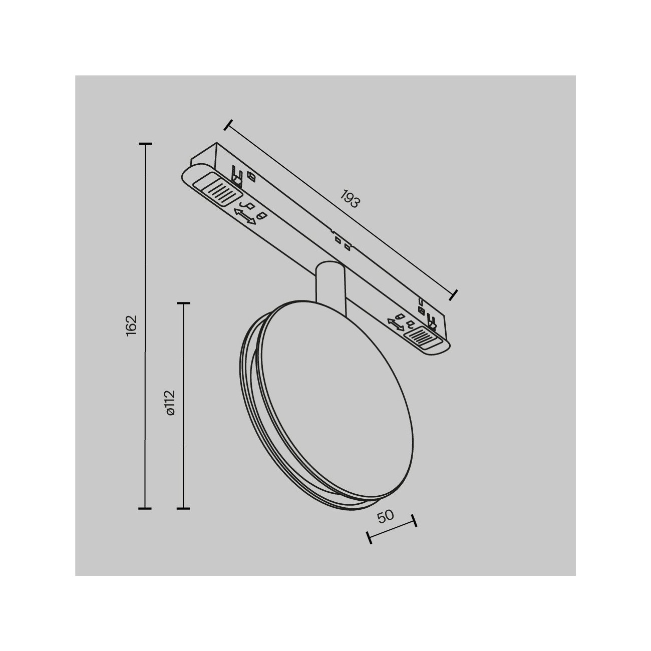 Maytoni Lampe sur rail Outline Exility 3000K