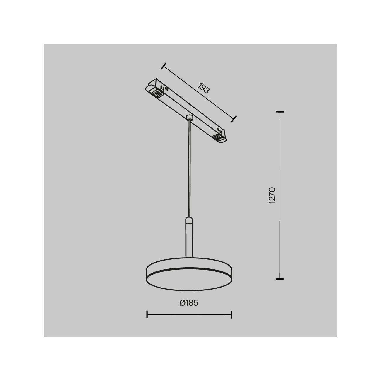 Maytoni Lampe sur rail Plato Exility 3000K