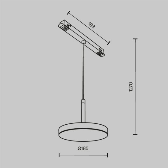 Maytoni Lampada da Binario Plato Exility 3000K