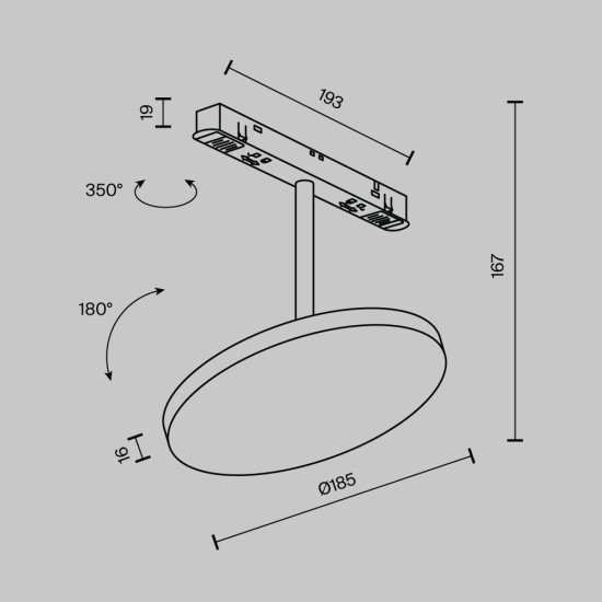 Maytoni Lampe sur rail Plato Exility 3000K