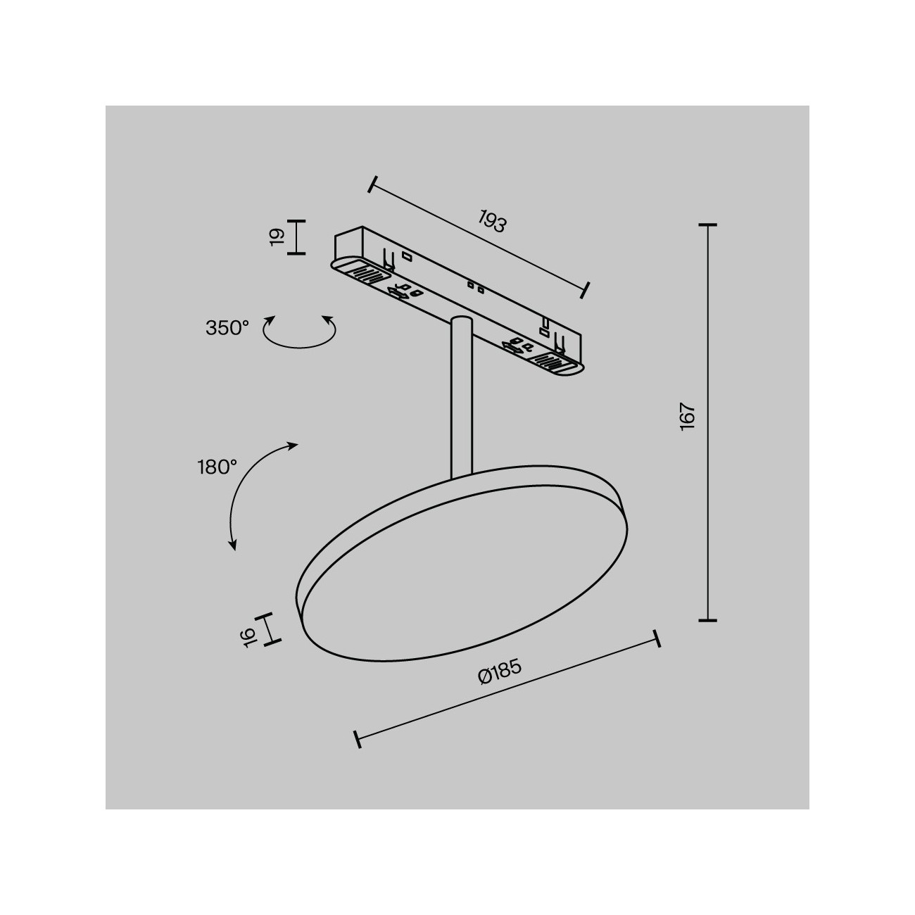 Maytoni Lampada da Binario Plato Exility 2700-6000K Dim Smart