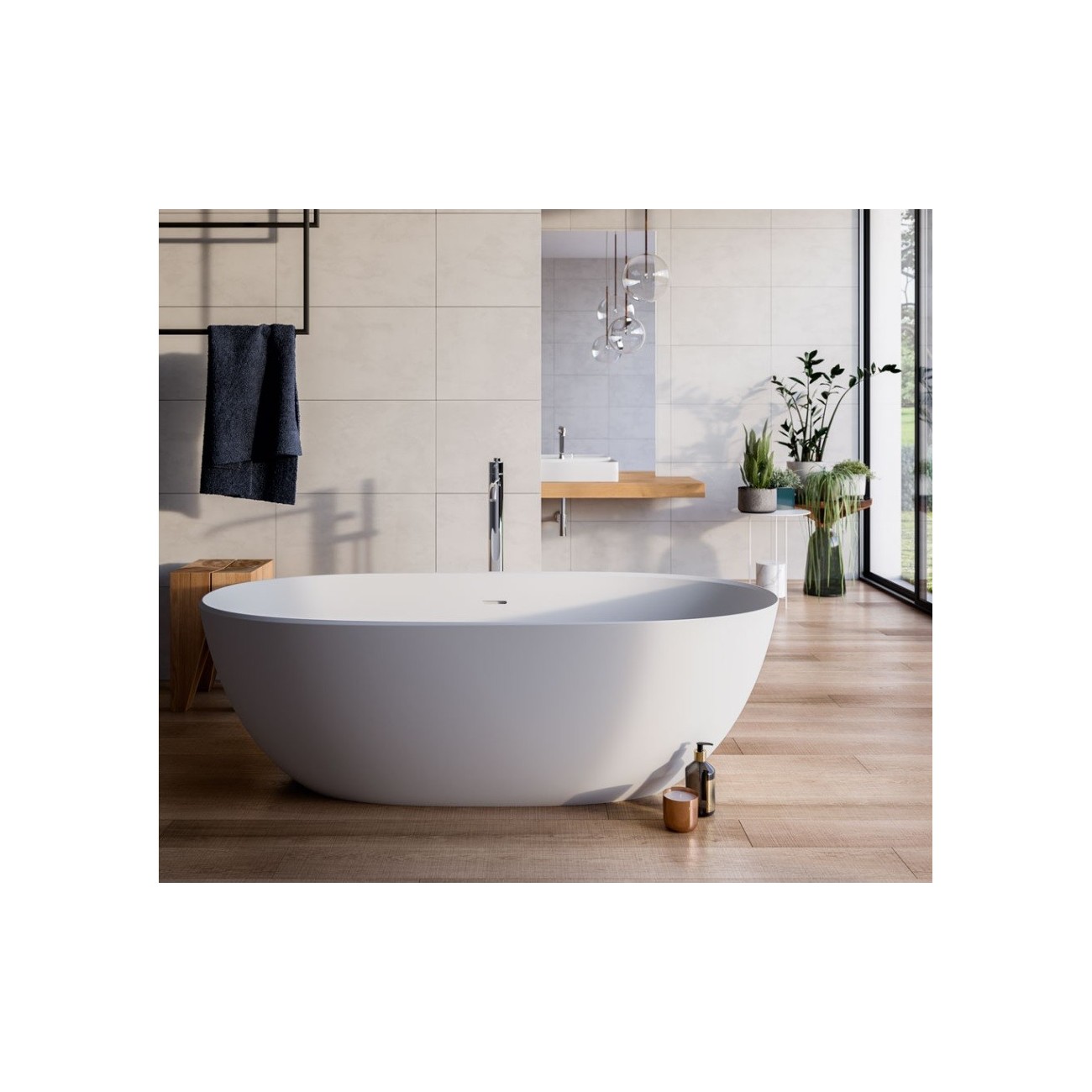 Glass 1989 Baignoire en MineraLite bloom