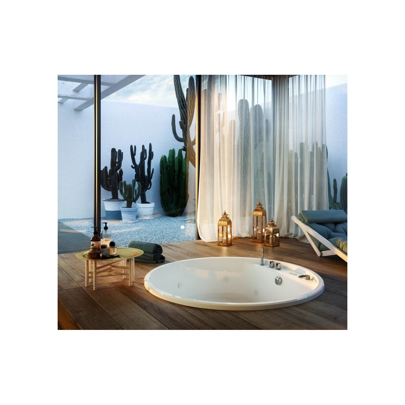 Glass 1989 Nubea round SkinSublime bathtub