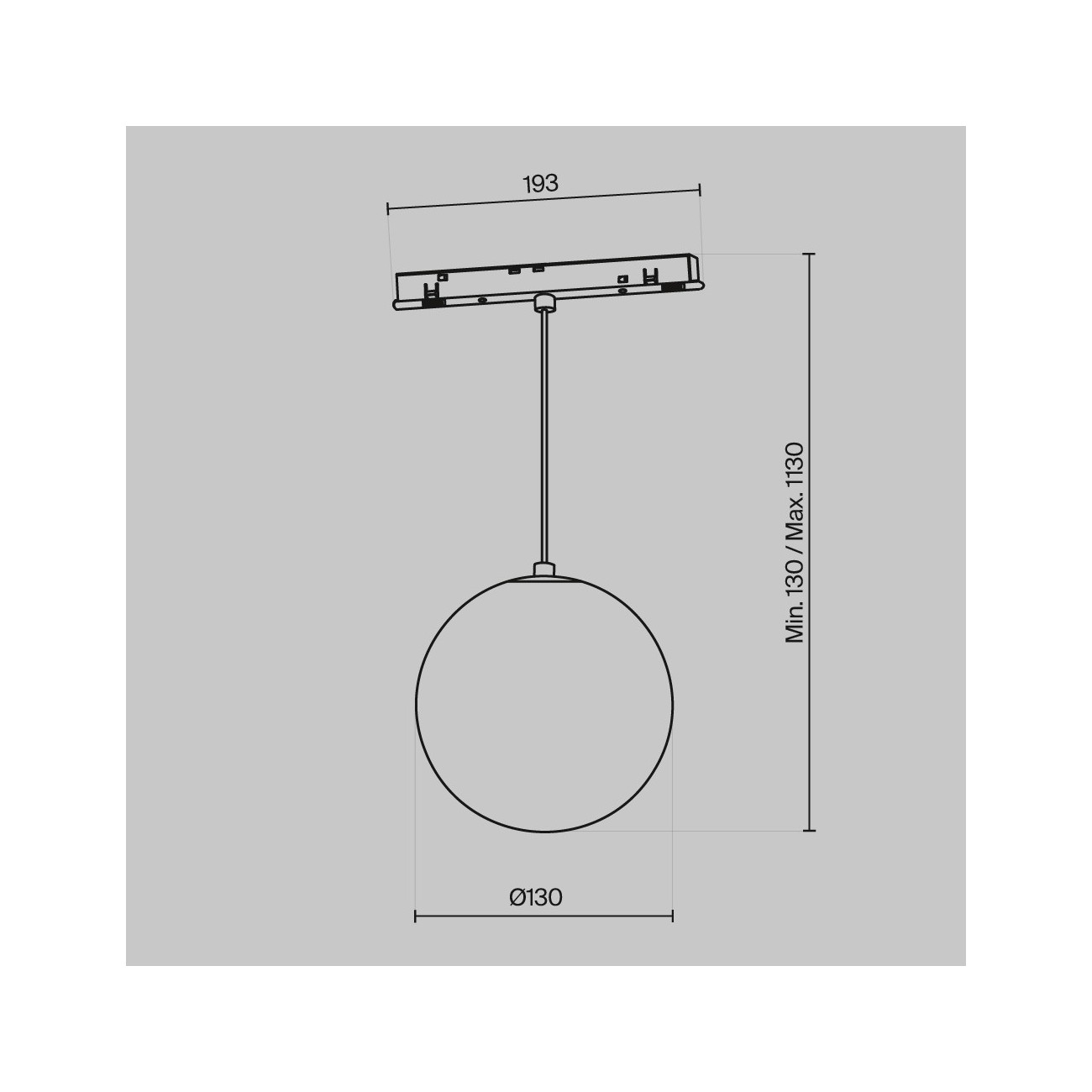Maytoni Lampe sur rail Luna Exility 2700-6000K dim dali 2