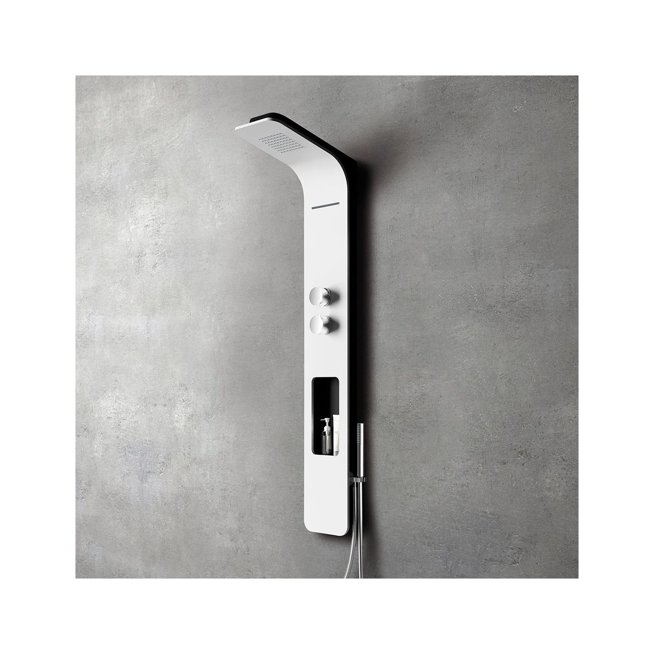 Glass 1989 Glam pannello doccia  in HardLite colore bianco