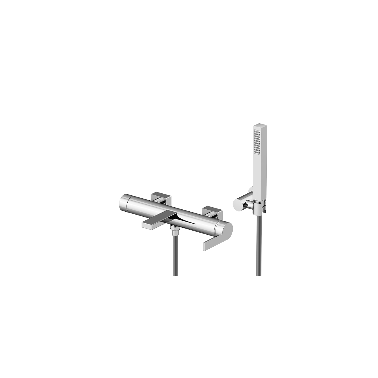 Gattoni Color External bath mixer with shower kit