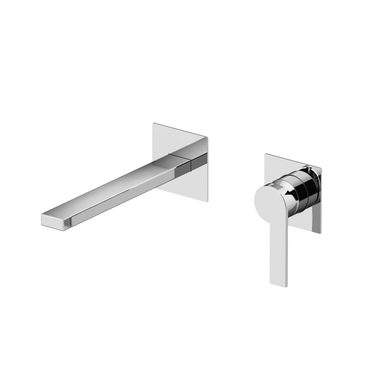 Gattoni Color Basin mixer wall installation