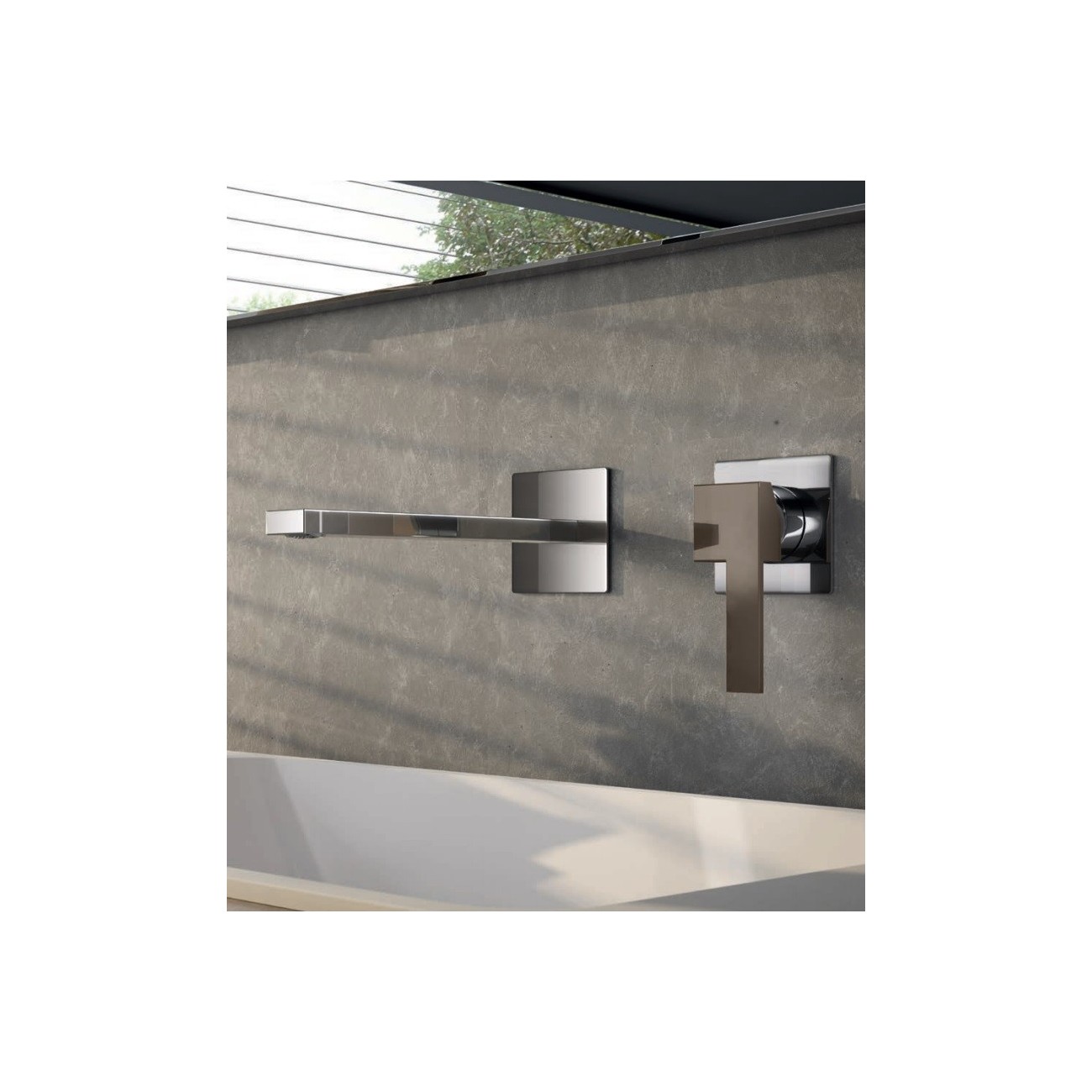 Gattoni COLOR CUBE Basin mixer wall installation