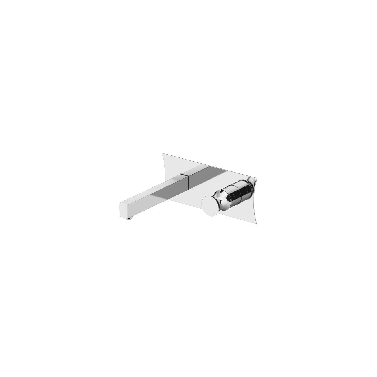 Gattoni Intersezione Basin mixer wall installation