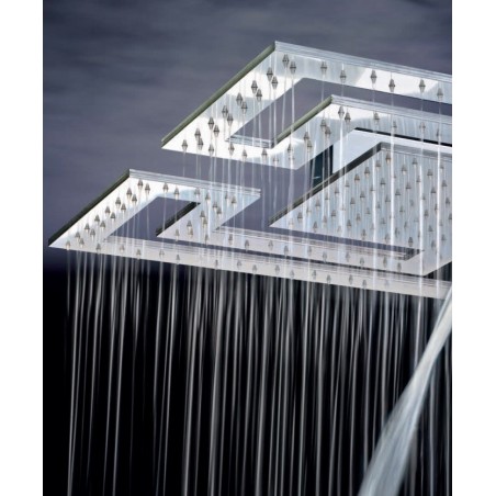 Gattoni Soffione doccia LABYRINTH esterno in acciaio inox