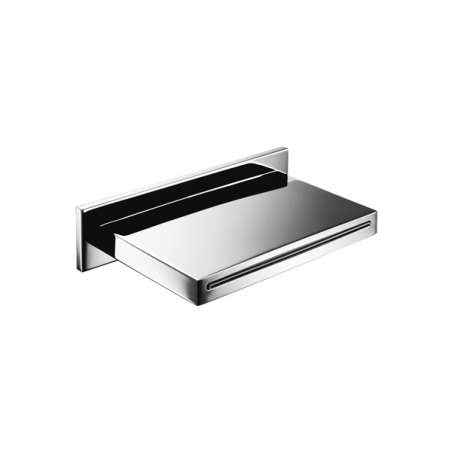 Gattoni Soffione a parete con getto a cascata in acciaio inox