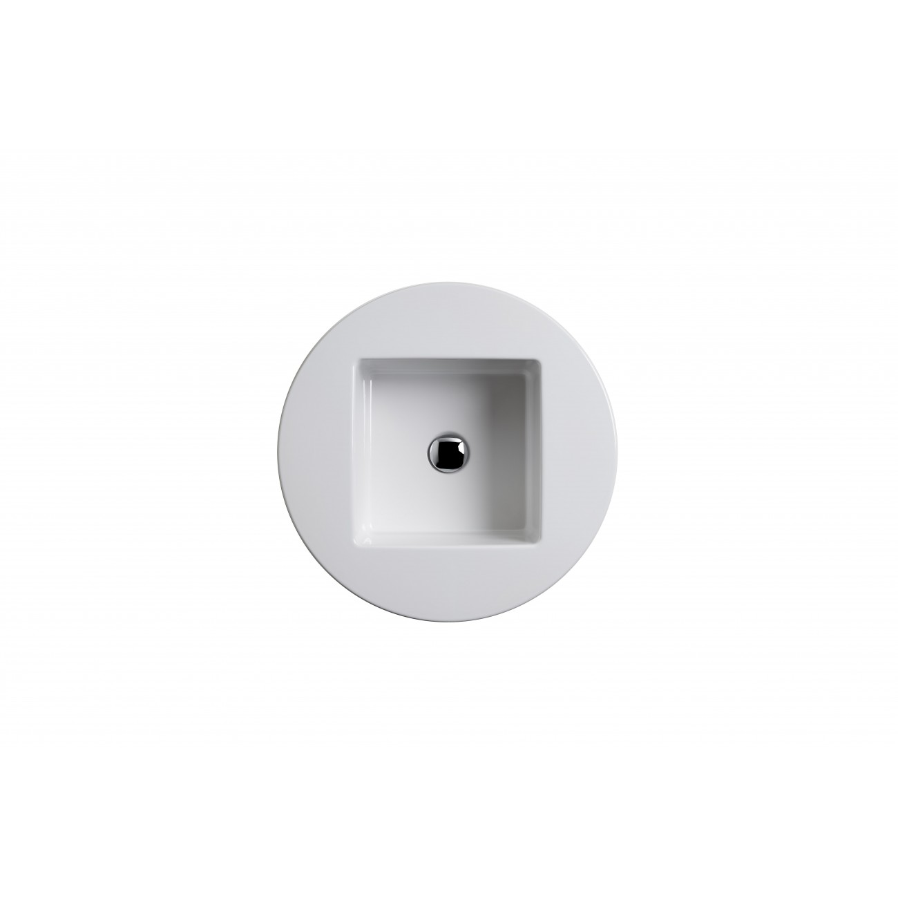 Lavabo Tondo con Vasca Quadrata Ø 55 cm Axa Skyland