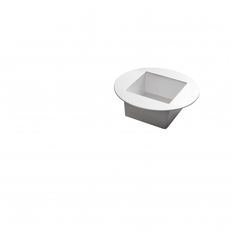 Lavabo Tondo con Vasca Quadrata Ø 55 cm Axa Skyland