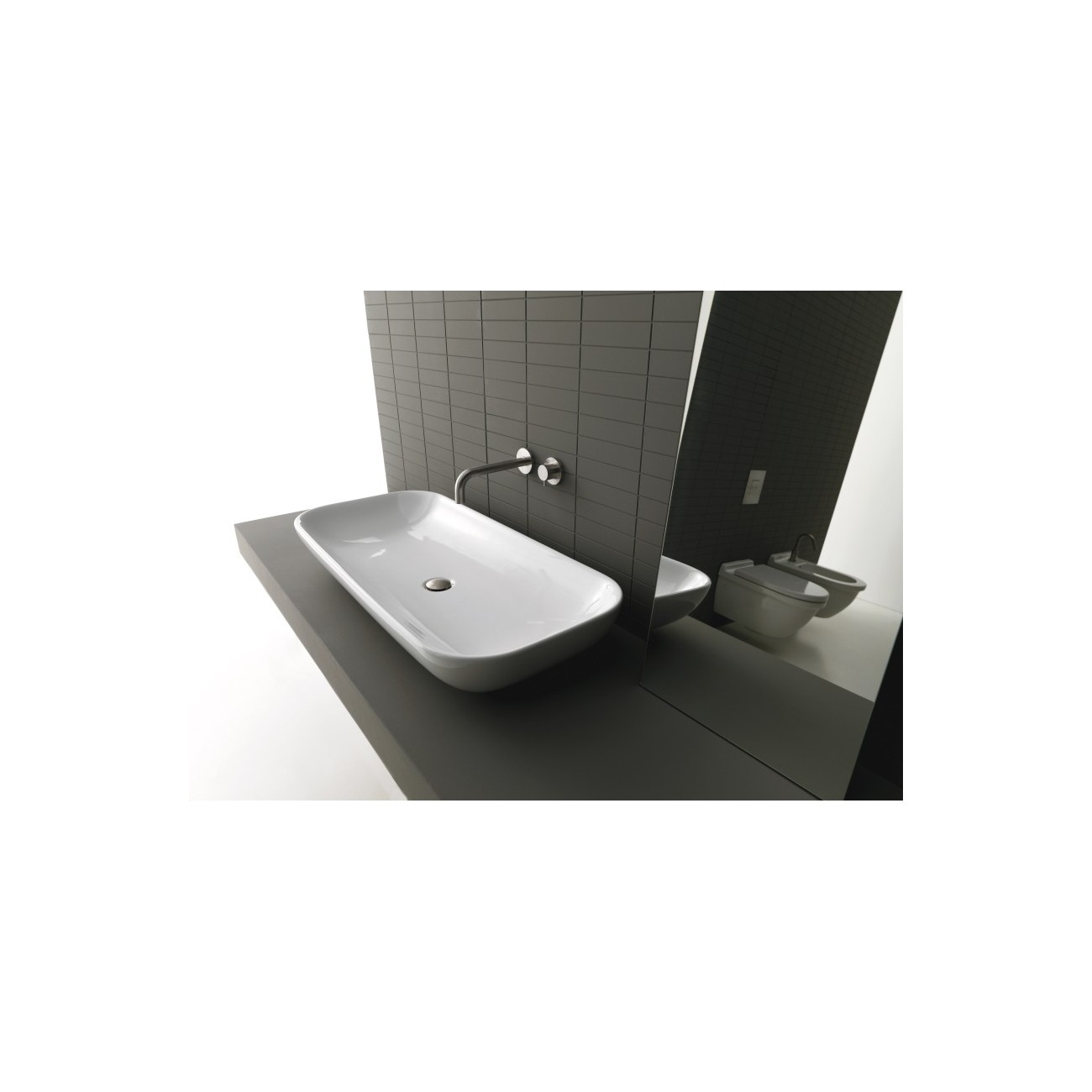 Lavabo Dappui 100x46 cm Axa Ciotola