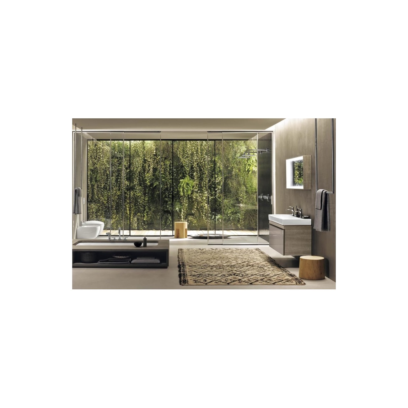 Bidet sospeso Geberit Citterio, fissaggio nascosto