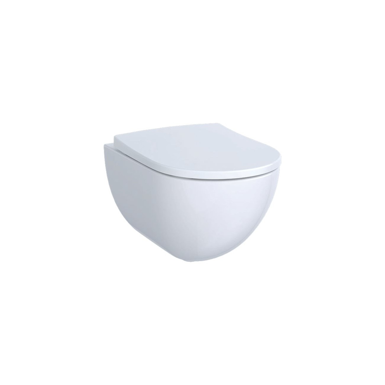 Geberit Acanto Set vaso sospeso a cacciata , fissaggio nascosto, Rimfree,con sedile del vaso