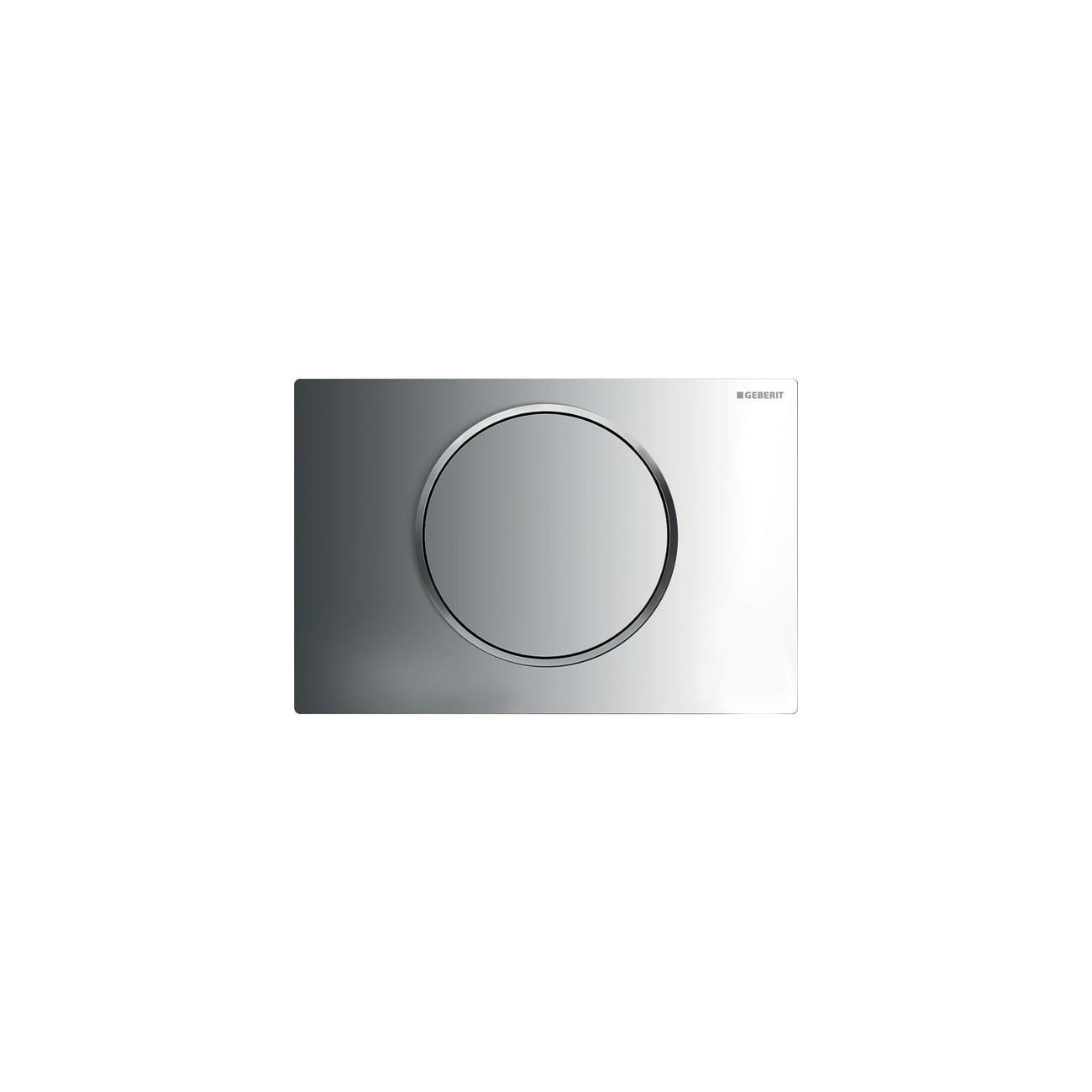 Plaque de déclenchement Geberit Sigma10 pour rinçage interrompable: chromé brillant, chromé mat