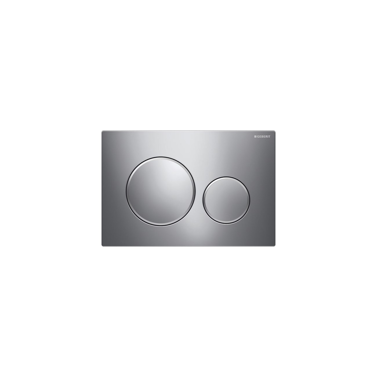Plaque de déclenchement Geberit Sigma20 chromé brillant, chromé mat