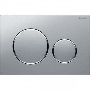 DUAL-FLUSH PLATES Geberit SIGMA20 Matte chrome with polished chrome accent