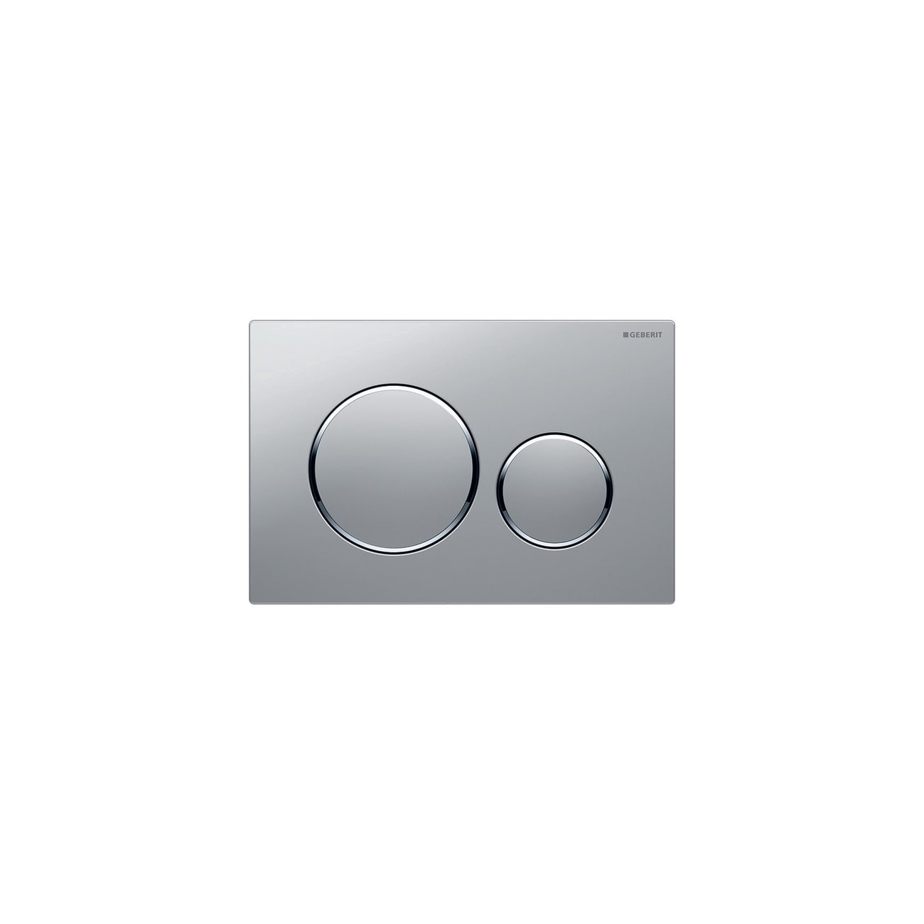 Plaque de déclenchement Geberit Sigma20 laqué chromé mat, chromé brillant