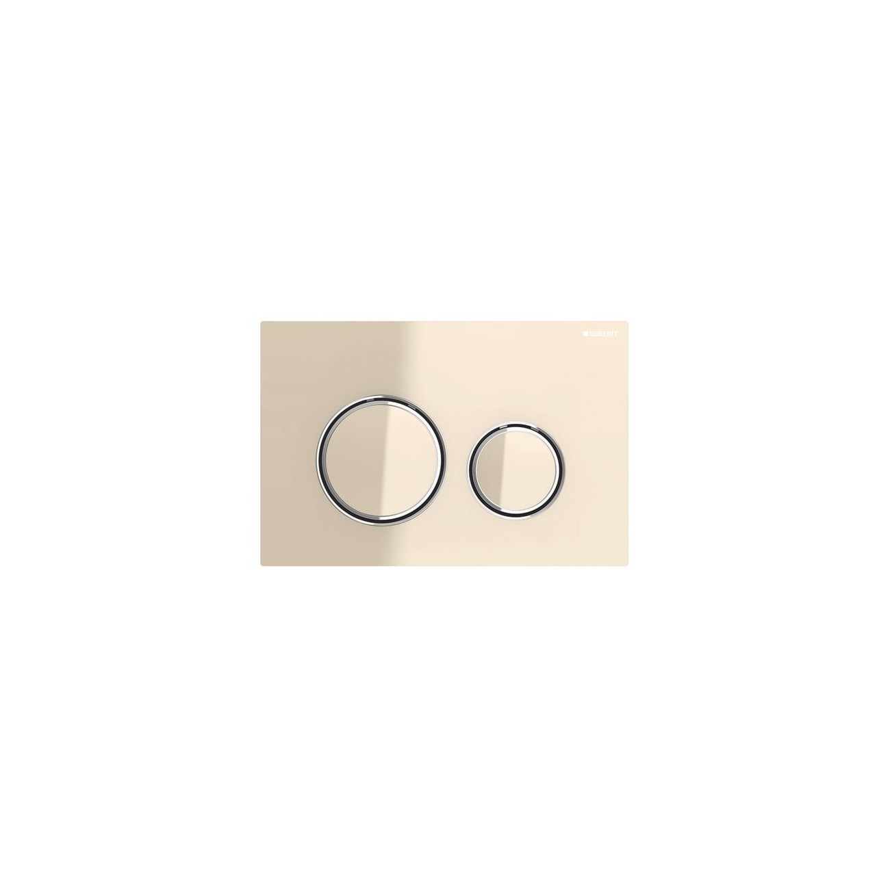 Sigma21 flush plates  Sand glass with polished chrome accent