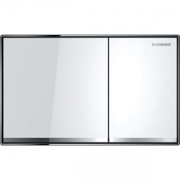 Geberit SIGMA60 DUAL-FLUSH PLATES IN-WALL TOILET SYSTEMS White glass