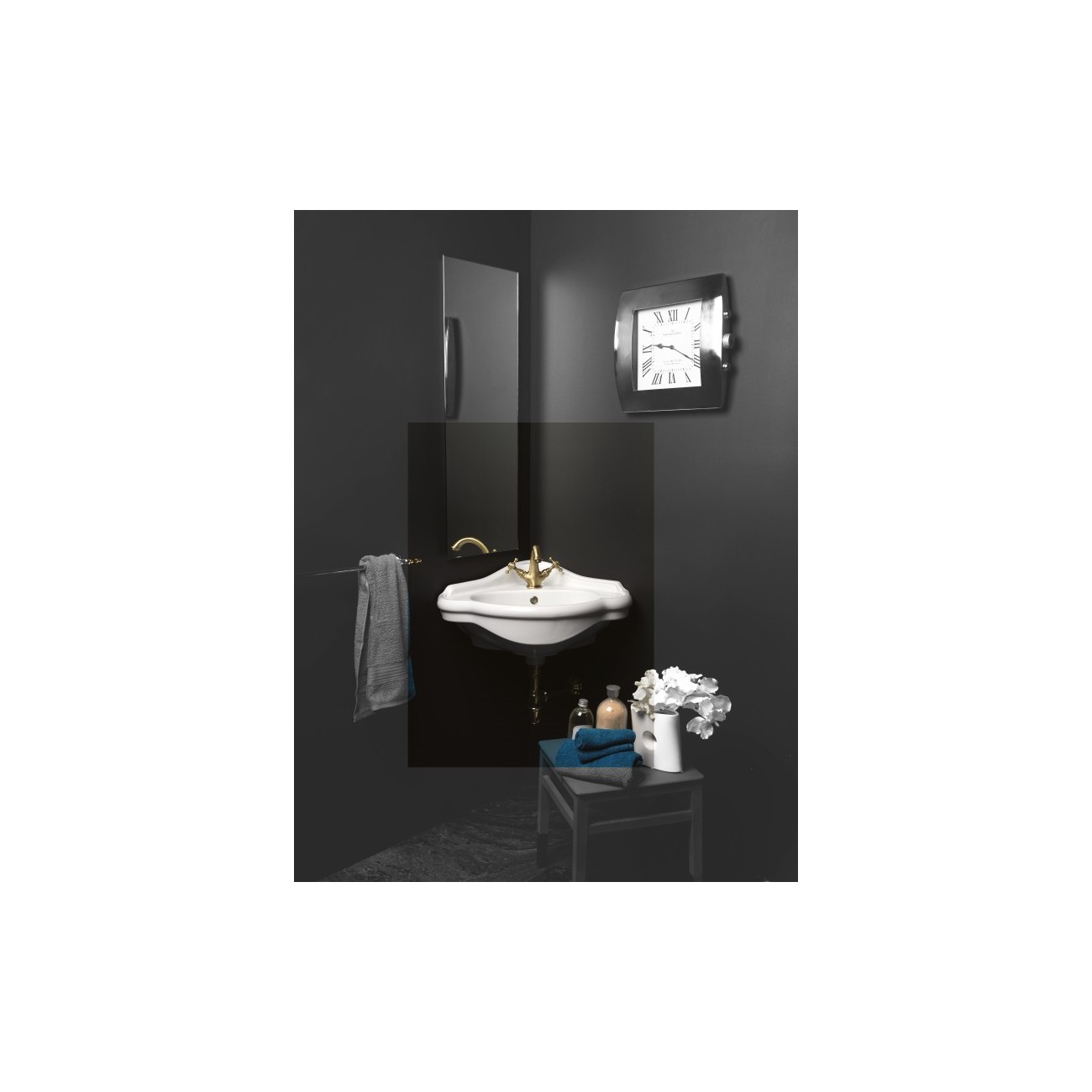 Lavabo Angolare 60x48 cm Axa Contea