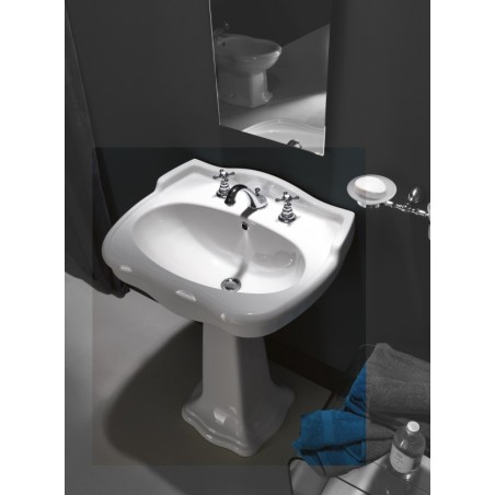 Lavabo Sospeso o su Colonna 64x48 cm Axa Contea
