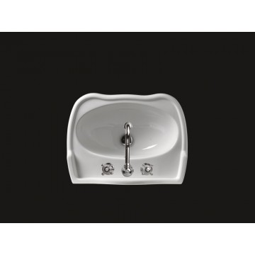 Lavabo Suspendu ou sur Colonne 64x48 cm Axa Contea