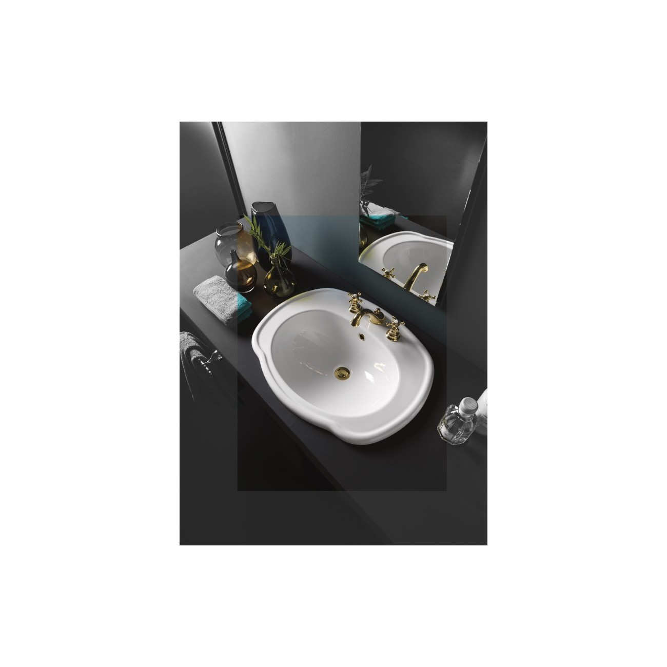 Lavabo à Encastrer 68x52,5 cm Axa Contea