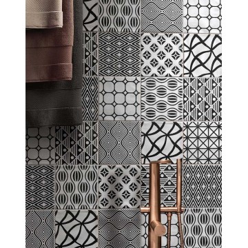 Cir KEY WEST DECORO WAVE MIX BLACK