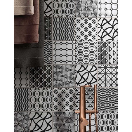 Cir KEY WEST DECORO WAVE MIX BLACK