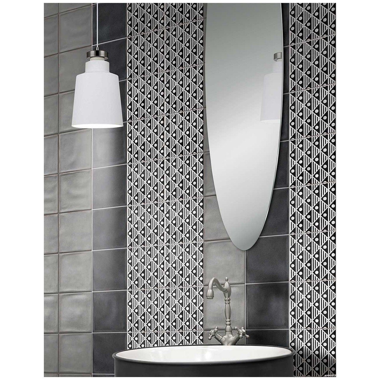 Cir KEY WEST DECORO WAVE BLACK D