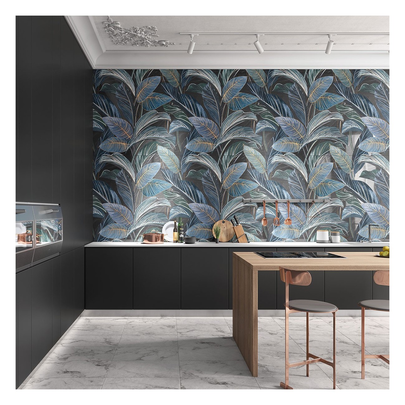 Cir shoWall BLACK LEAF WALL 06