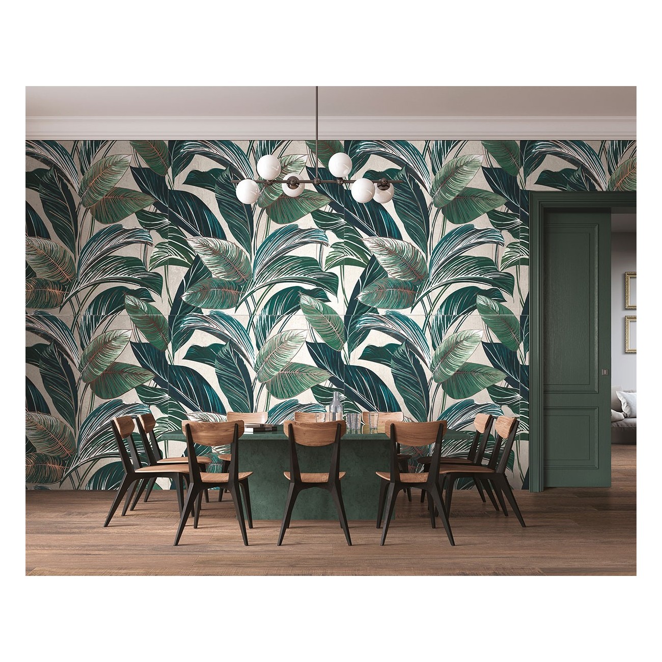 Cir shoWall WHITE LEAF WALL 07