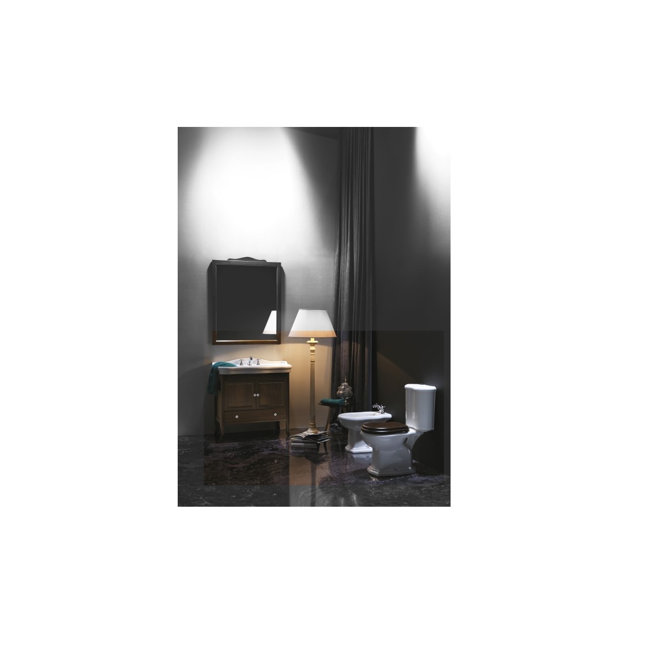 Wc Monobloc avec Échappement au Sol Axa Contea