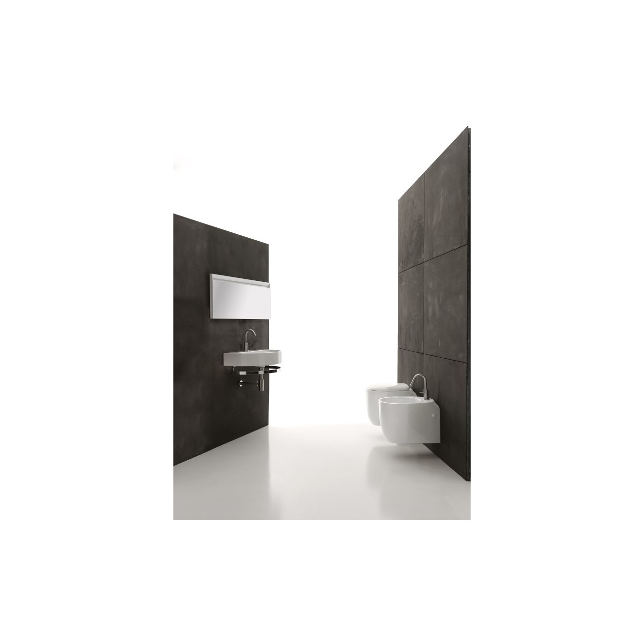 Lavabo da Appoggio/Sospeso 70x47 cm Axa Normal