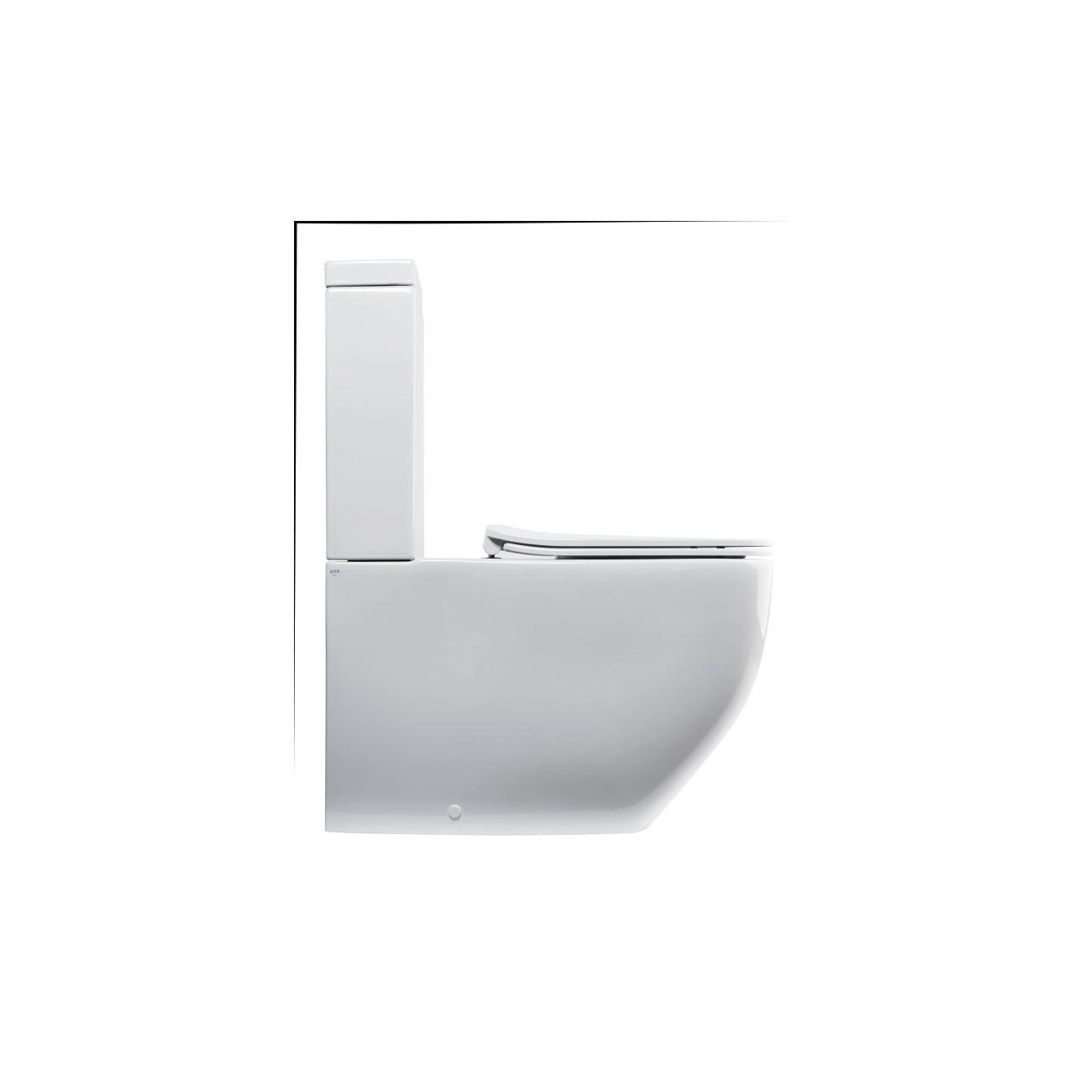 Vaso Monoblocco NoRim Axa White Jam