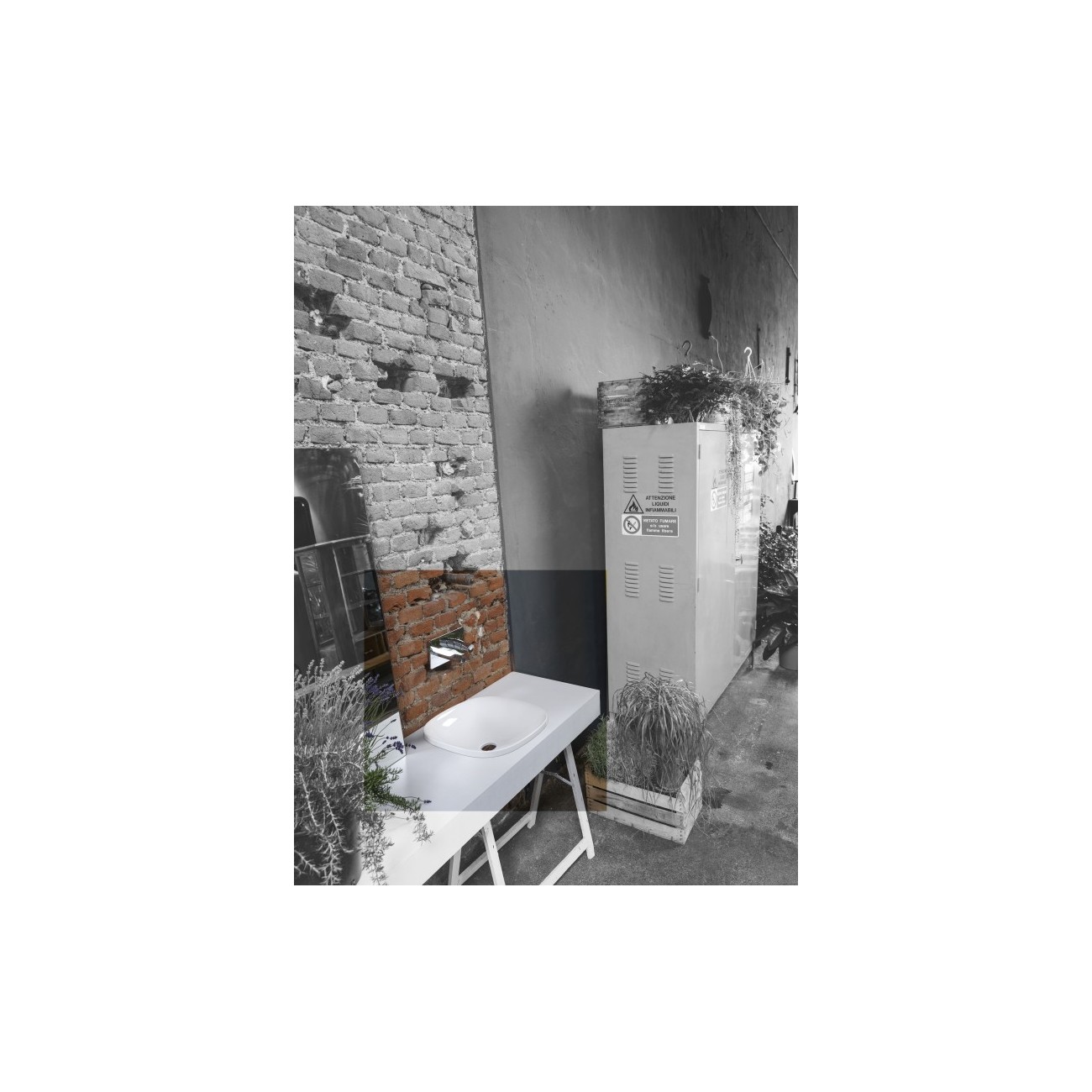 Lavabo à Encastrer/Inférieur 45x45 cm Axa Wild