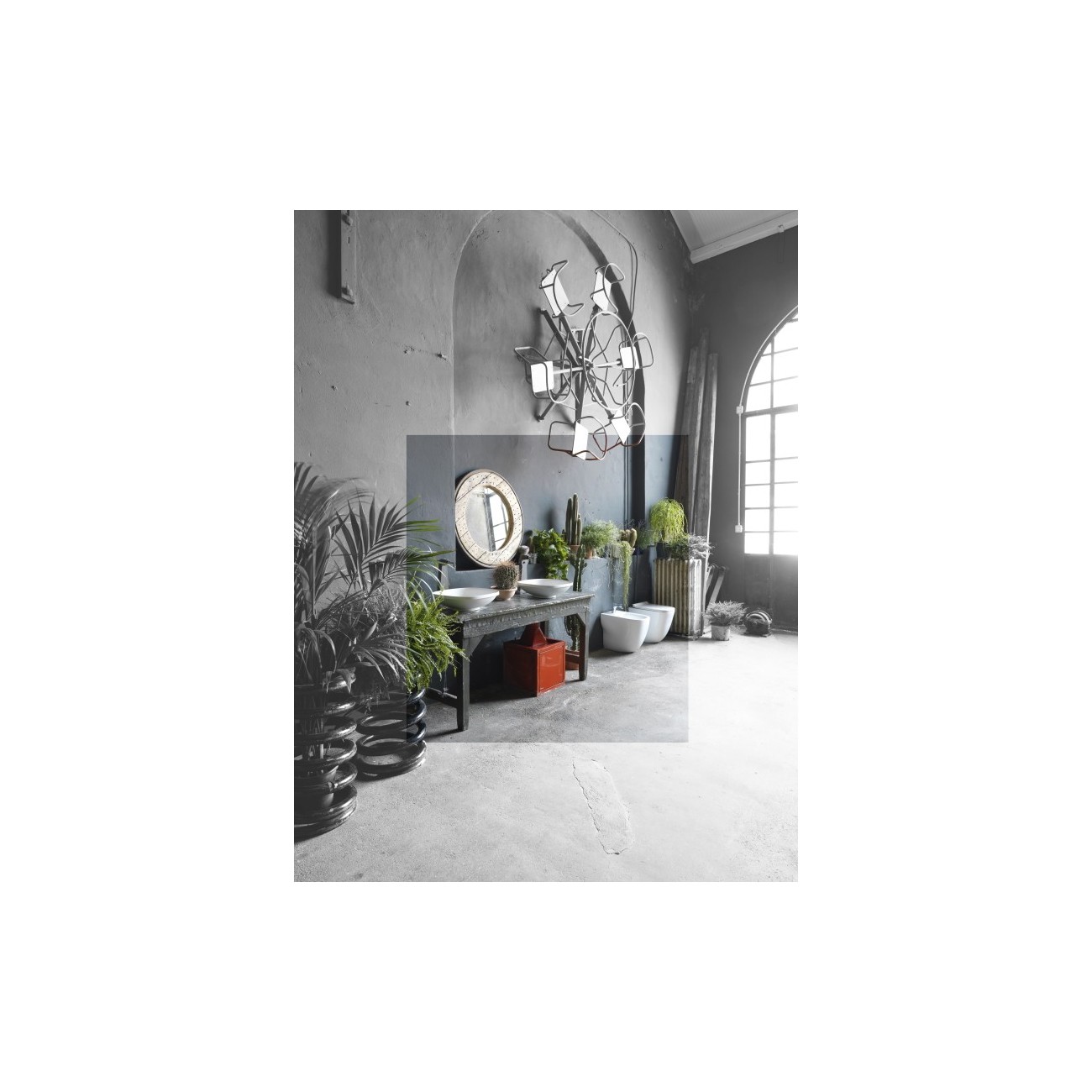 Lavabo à Encastrer/Inférieur 45x45 cm Axa Wild