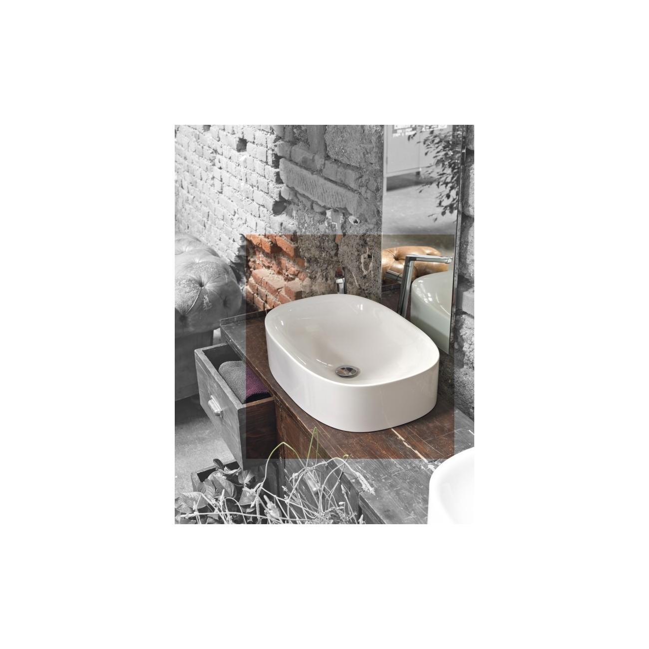 Lavabo da Appoggio 60x40 cm Axa Wild