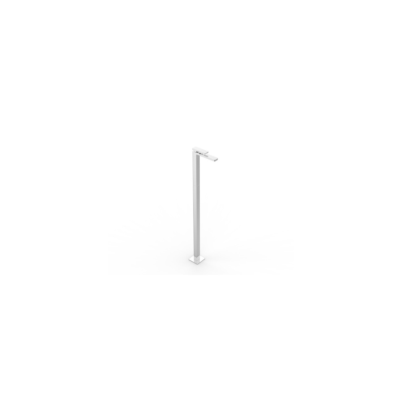 Zazzeri Qquadro Column-mounted single lever washbasin mixer