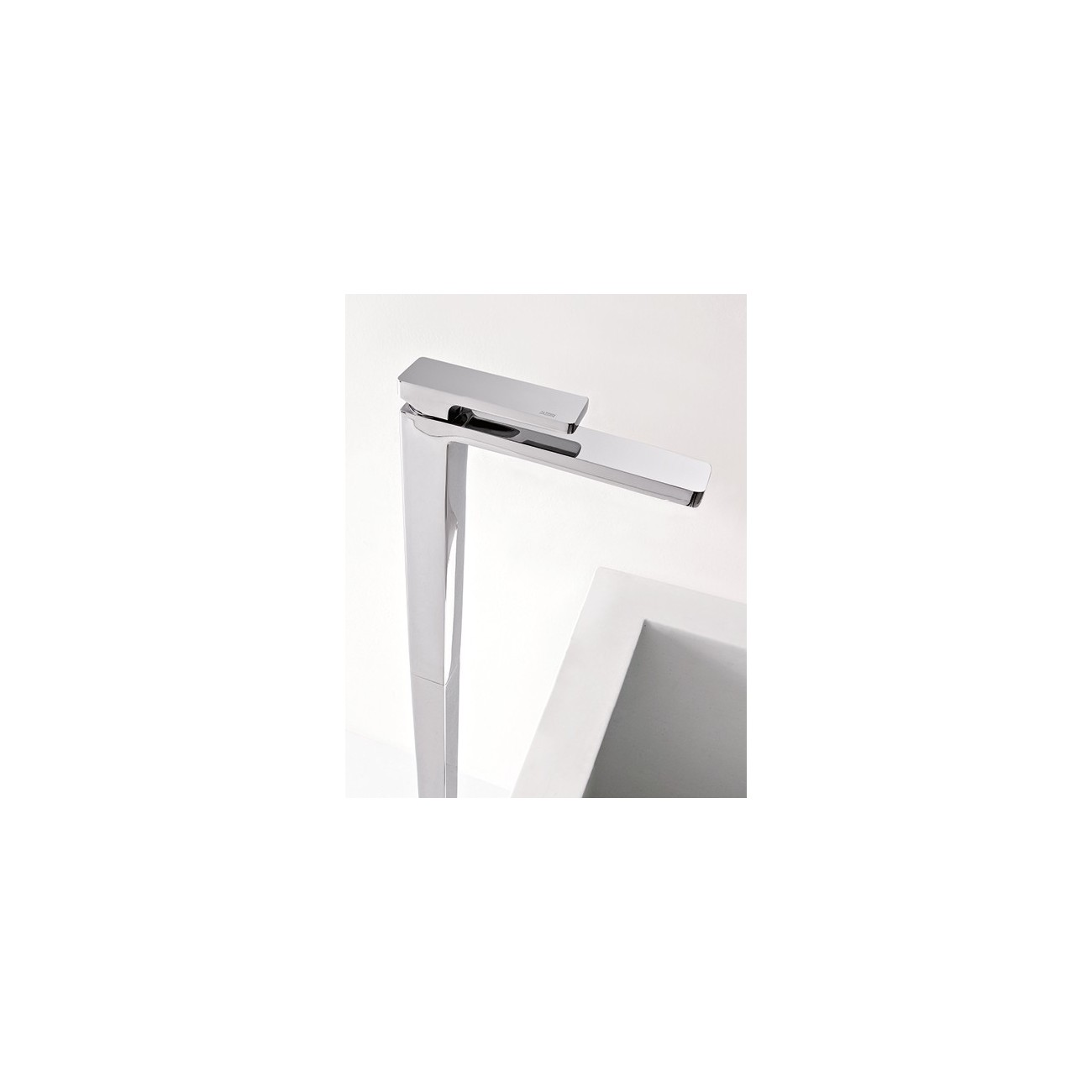 Zazzeri Qquadro Column-mounted single lever washbasin mixer