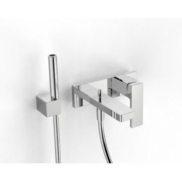 Zazzeri Qquadro Single lever bathtub mixer