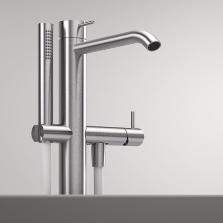 Zazzeri Z316 Mono Column-mounted bathtub spout with Handshower