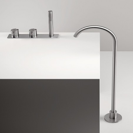 Zazzeri Z316 Mono 3-hole floor bath battery with floor jet