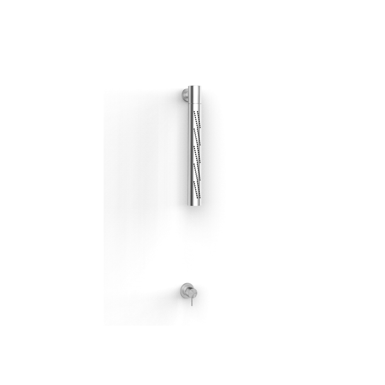 Zazzeri Z316 Mono Shower set with Vertical tubolar revolving wall-mounted