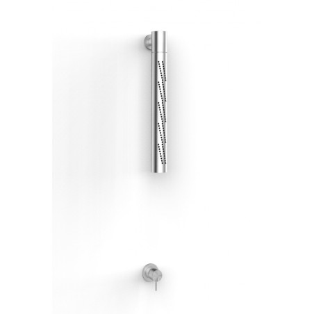 Zazzeri Z316 Mono Shower set with Vertical tubolar revolving wall-mounted